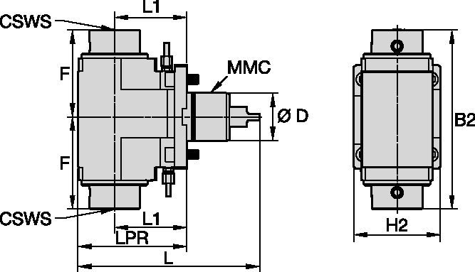 DMG Mori • sürücülü Radyal takım • KM™ • MMC 002