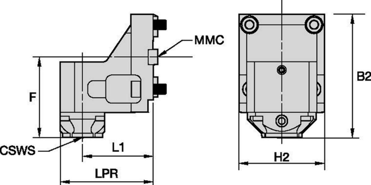 Hyundai WIA • Utensile statico radiale • KM™ • MMC 035