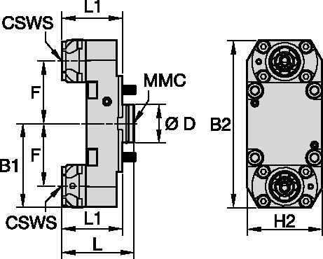 DMG森精機 • 軸方向固定工具 • KM™ • MMC 001