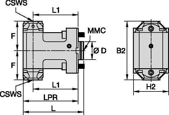 DMG Mori • Ferramenta estática radial • KM™ • MMC 001