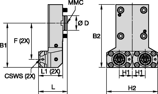 DMG Mori • sabit Eksenel takım • KM™ • MMC 001