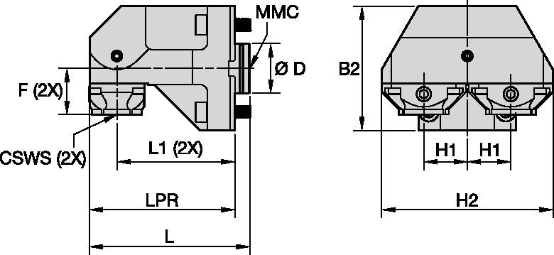 DMG Mori • 径向静态刀具 • KM™ • MMC 001