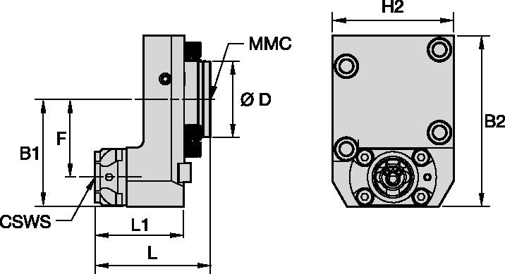 Okuma™ • Axiální statické nástroje • KM™ • MMC 009