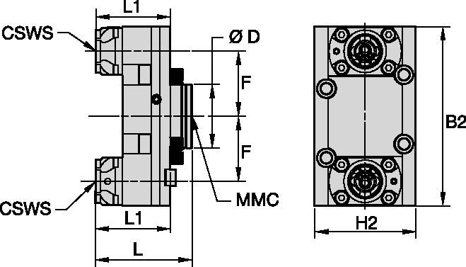 Okuma™ • Outil statique axial • KM™ • MMC 009