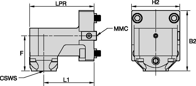 Hyundai WIA • Utensile statico radiale • KM™ • MMC 036
