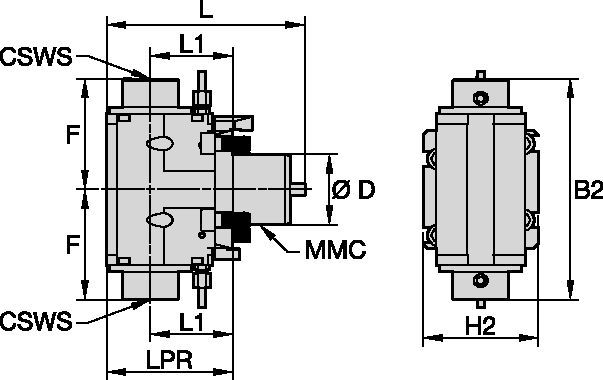 Okuma™ • Ferramenta acionada radial • KM™ • MMC 009