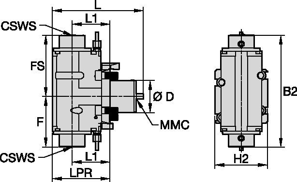 Okuma™ • Radiální poháněné nástroje • KM™ • MMC 009