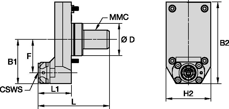 Mazak™ • Axiální statické nástroje • KM™ • MMC 020