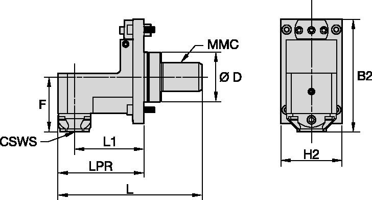 Mazak™ • Utensile statico radiale • KM™ • MMC 020