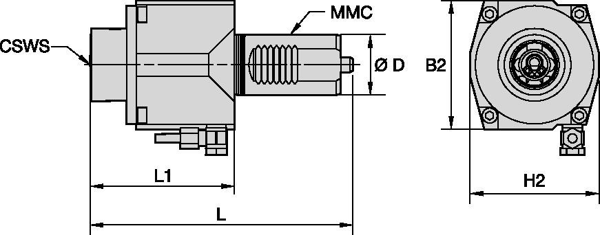 Mazak™ • Axiální poháněné nástroje • KM™ • MMC 017