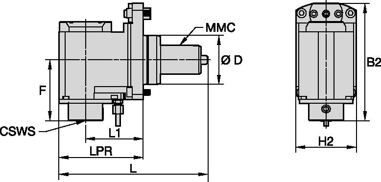 Mazak™ • Driven Tool Radial • KM™ • MMC 020