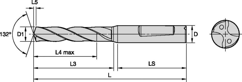 Solid Carbide Drill for Universal Applications