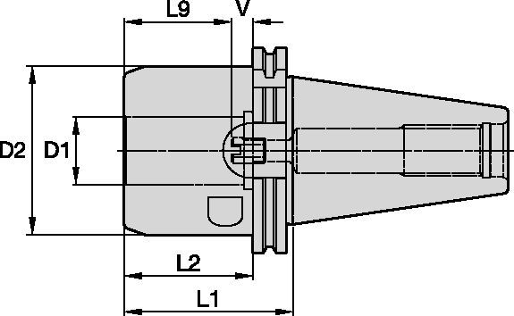 Porta-ferramentas HydroForce™ com torque alto (HT) hidráulico