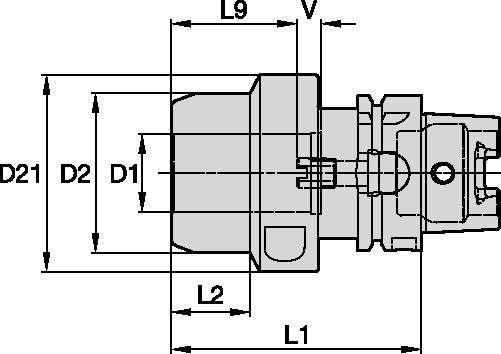 Hydraulic Chucks HydroForce™ High-Torque Line • HSK A