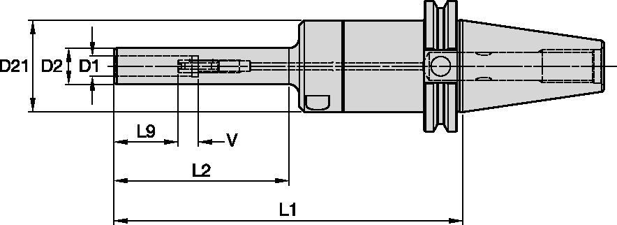 Hydraulic Chucks Slim Line, XS • CV AD/B