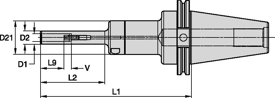 Hydraulic Chucks Slim Line, XS • CV AD/B