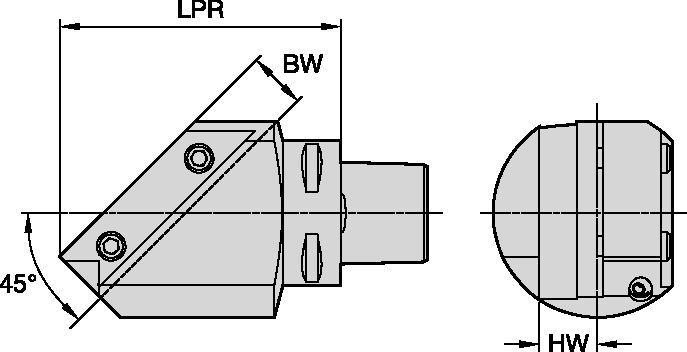 45 STA PSC METRIC Tooling Systems - 6334587 - WIDIA