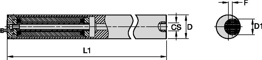 Vibrationsfrei • Stahlschaft • Mit innerer Kühlmittelzuführung