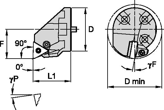 Vibrationsfrei • Anschraubbare schneidköpfe • Kenlever™ • PTFN 90°