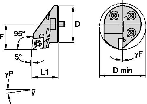 Cabeças Parafusadas • livres de vibração • Screw On • SCLC 95°