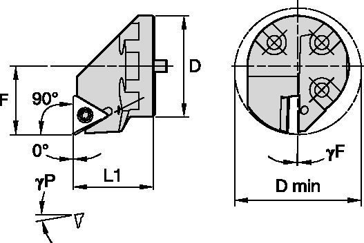 TESTINE INTERCAMBIABILI • Screw-On • STFC 90°