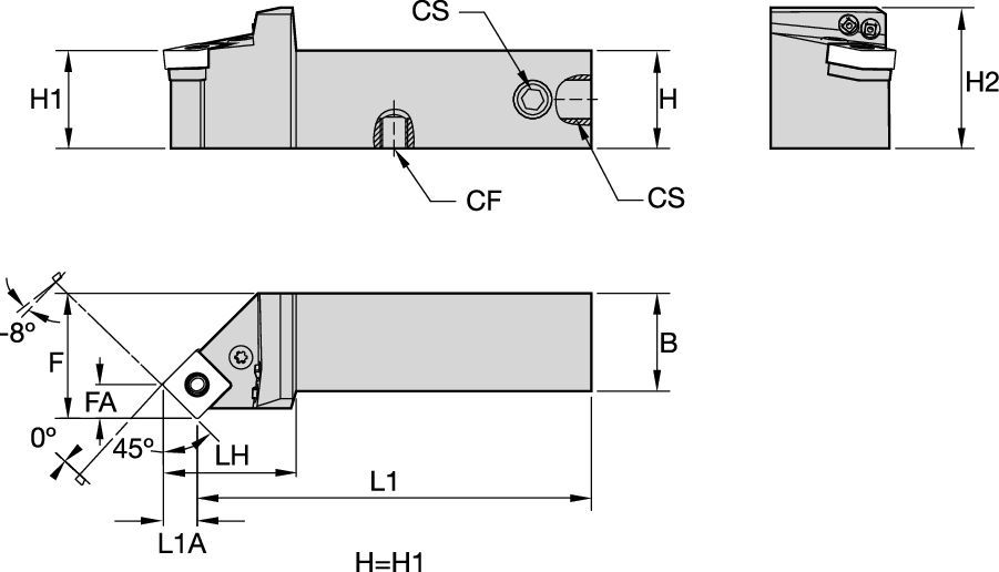 Refrigeração interna• Kenlever™ • PSSN 45°