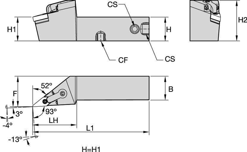 Kenloc™ • Negative Inserts • MVJN 93° • Through Coolant