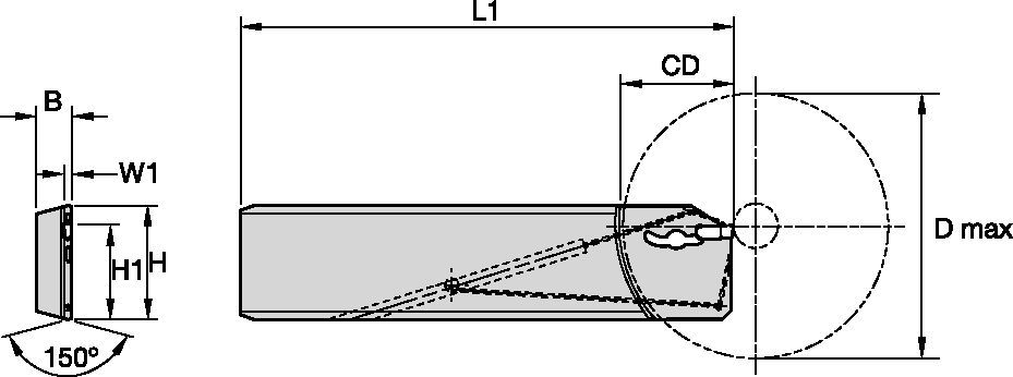 Beyond<sup>™</sup> Evolution<sup>™</sup> • Kesme-DİLİMLEME laması • <br />Tek uçlu • İçten soğutmalı