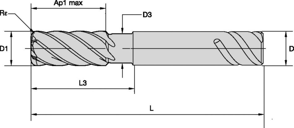 Fraise carbure monobloc HARVI™&nbsp;III pour l’ébauche et la finition à grandes avances pour des débits copeaux toujours plus élevés