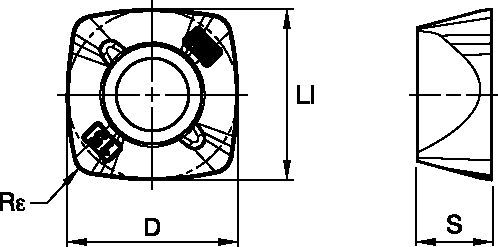 Insertos • XDPT-MH • Geometria dedicada para desbaste pesado