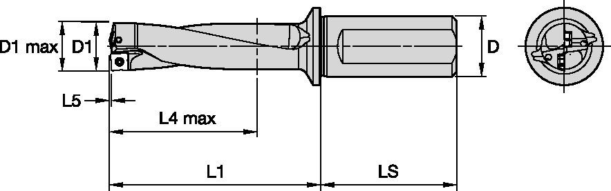 TCF-ISO 9766 Shank 3xD Metric Holemaking - 5537950 - WIDIA