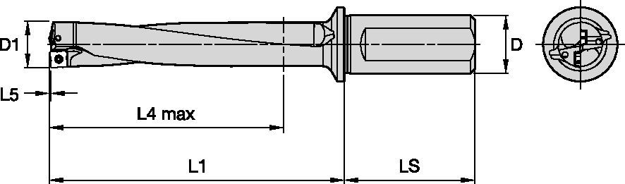 TCF-ISO 9766 Shank 5xD Metric Holemaking - 5537962 - WIDIA