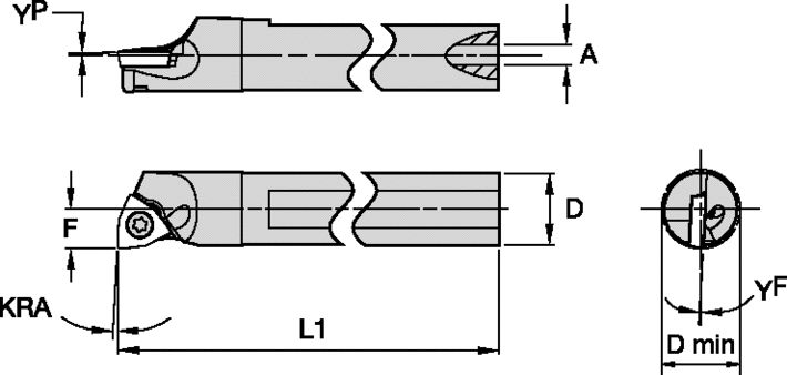 S-Style GCBIW31263L Boring Bar 2827727 - Widia