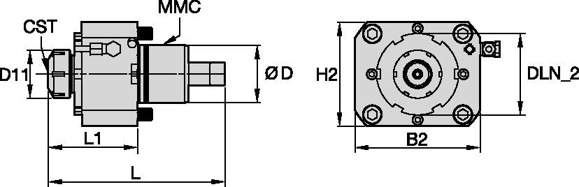 DMG Mori • napędzane oprawki osiowe • ER<sup>™</sup> • MMC 002