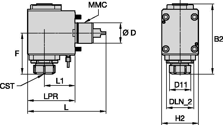 Turret Adapted Clamping Units Driven Tool Radial • ER™