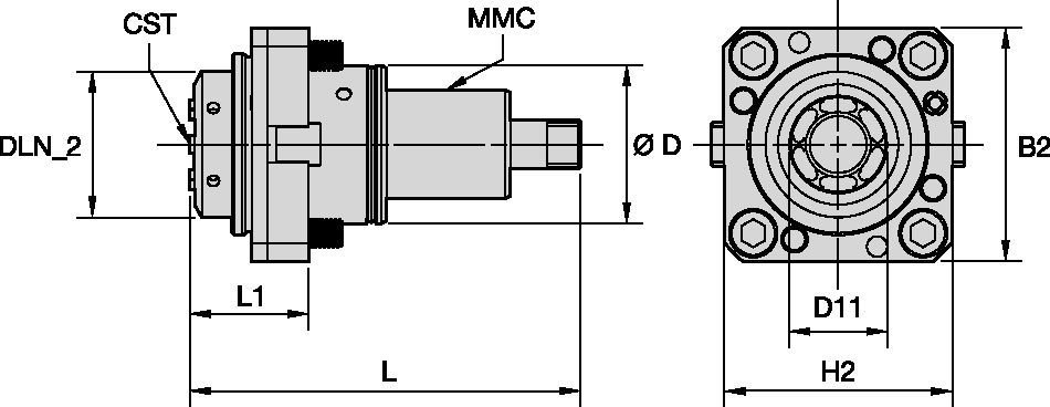 Doosan™ • Herramienta a motor axial • ER™ • MMC 036