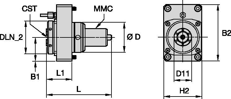 Mazak™ • Driven Tool Axial • ER™ • MMC 020