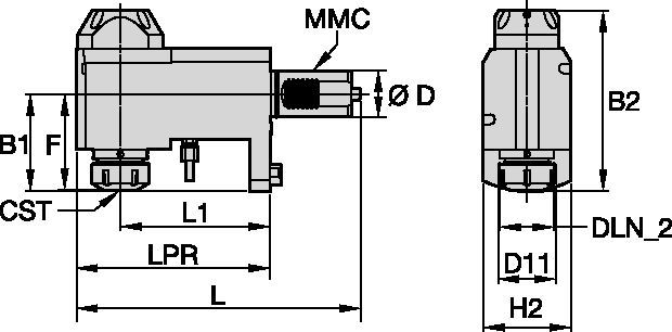 Turret Adapted Clamping Units Driven Tool Radial • ER™