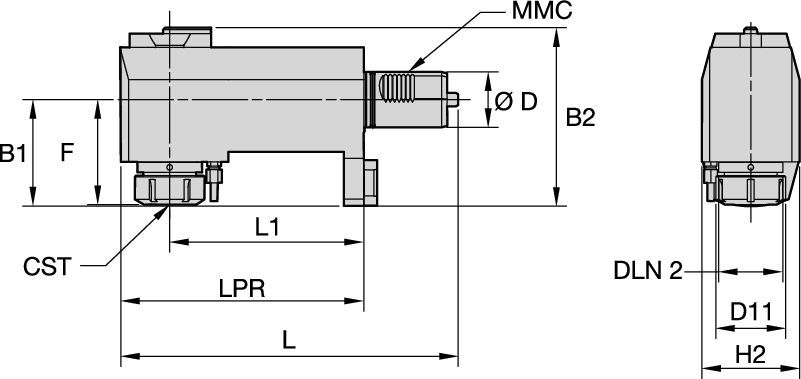 Mazak™ • Приводной инструмент, радиальное крепление • ER™ • MMC 019