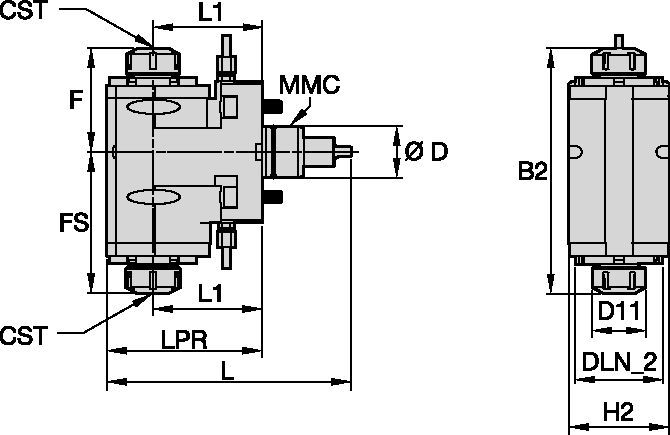 DMG Mori • napędzane oprawki promieniowe • ER • MMC 001