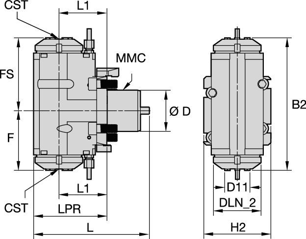 Okuma™ • Ferramenta acionada radial • ER™ • MMC 009