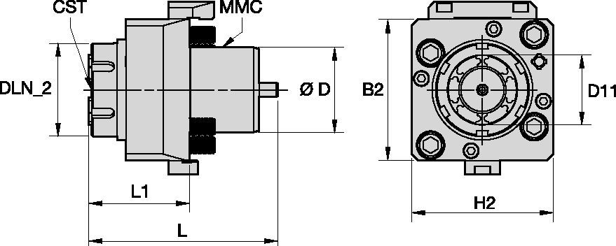 Okuma<sup>™</sup> • napędzane oprawki osiowe • ER<sup>™</sup> • MMC 009