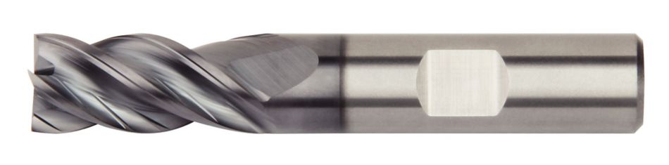 HARVI™ I TE Four Flute End Mill for Roughing and Finishing Covering the Broadest Range of Applications and Materials