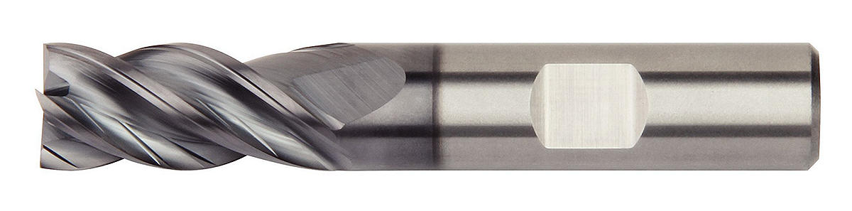HARVI™ I TE 四排屑槽立铣刀，用于粗加工和精加工，涵盖最广泛的应用和材料