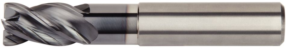 HARVI™ I TE Four Flute End Mill for Roughing and Finishing Covering the Broadest Range of Applications and Materials