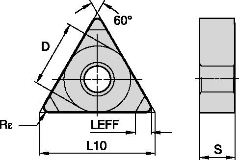 ISO Turning Insert • Negative T-Style • DMT