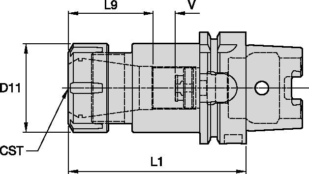 ER™ Collet Adapter • HSK63A