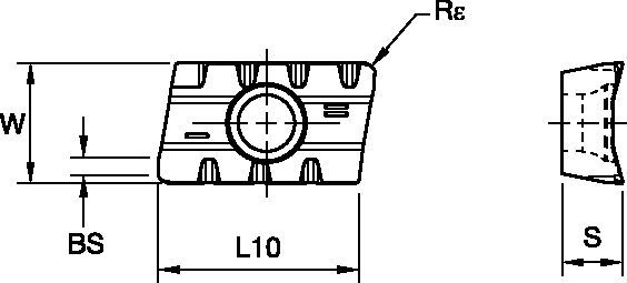 M680 XP1604 IN XPHT-MR Indexable Milling - 2029058 - WIDIA