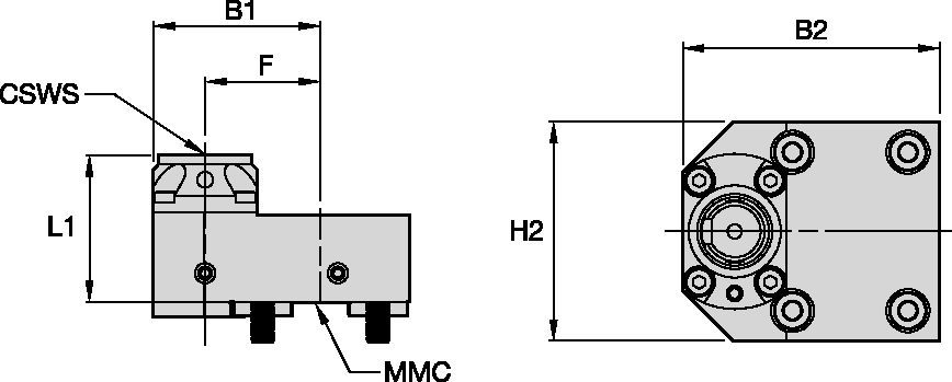 Nakamura™ • Ferramenta estática axial • KM™ • MMC 030