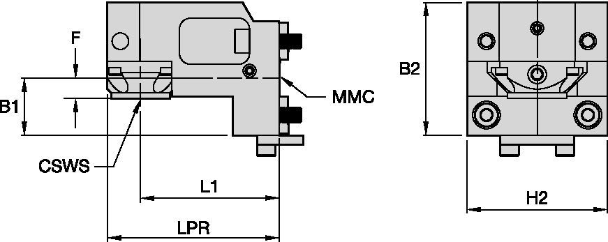 Turret Adapter Clamping Units Nakamura™ • Driven/Static Tool Radial • KM™